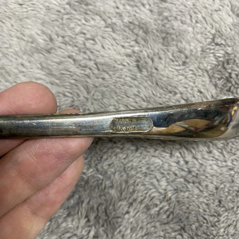 VINTAGE W.A.‎ ITALY SILVERPLATE SALAD Serving Fork Silver Plated